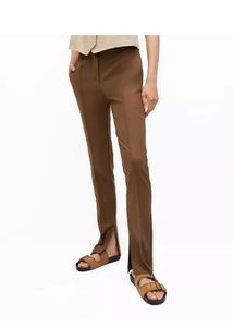 Brown Straight Leg Pants