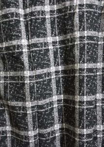 Black &amp; White Plaid Flannel