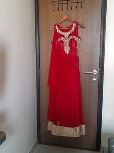 Elegant Red Ethnic Gown