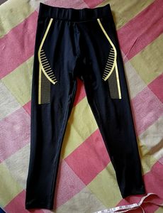 HRX Black Active Wear Gym Leggings