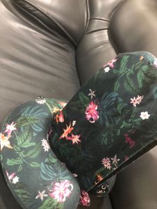 Floral Travel Pillow With Hoodie