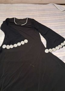 Black Embellished Abaya