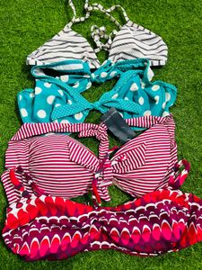 Mixed Print Bikini Tops - Bundle of 4!