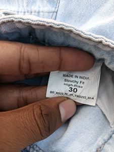 Light Wash Baggy Jeans womens