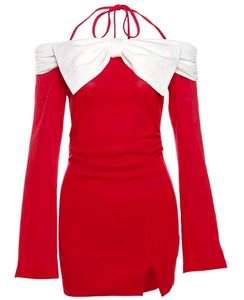 Festive Red Bow Dress