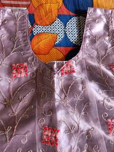 front and back thread work kurti