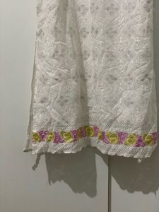 White Patterned Dress