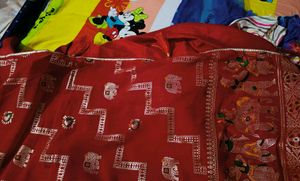 New Georgette Zari Work Saree With Blouse Piece