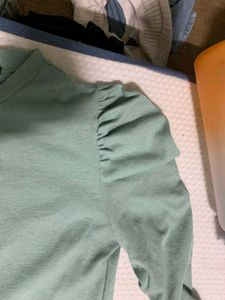 Shein Ribbed Full Sleeves Top