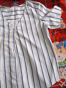 Striped V-Neck Top