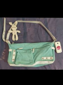 Pastel Teal Shoulder Bag