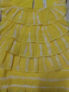 Cute Yellow Ruffled Top