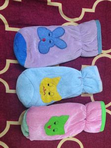 Baby Bath Mitts (Set of 3)