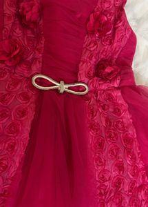 Cute Pink Flower Girl Dress