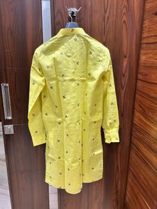 Lemon Drop Embroidered Kurta