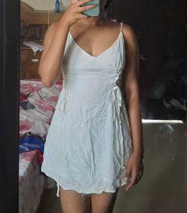 White Mini Dress - Casual & Chic