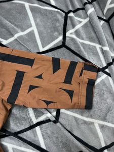 Patterned Brown Shirt