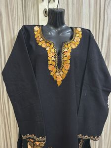 Embroidered Kashmiri Woollen Kurta