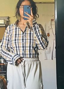 Check Crop Shirt