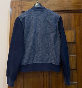 uniqlo Stylish Blue Bomber Jacket