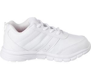 Bata Fine leather Pure White Hunter Sport Shoes.