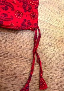 Red &amp; White Printed Kurta Set