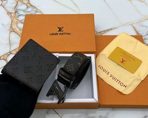 LV MENS BELT+ WALLET COMBO WITH BOX