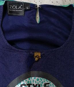 Blue And Green Top