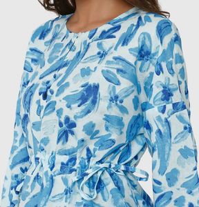 Floral Print Tie Waist Top