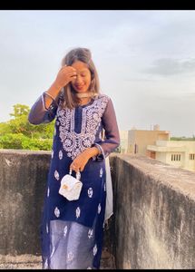 Chikankari Kurta And Plazoo