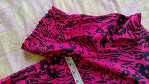 Pink &amp; Black Print Blouse