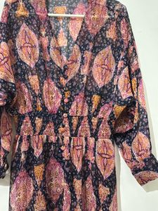Women Floral Printed A Line Dress