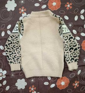 Leopard Print Knit Sweater