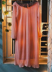Peach Midi Dress