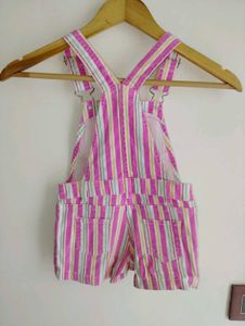 Cute Striped Overalls
