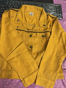 Mustard Denim Jacket - Size M