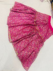 Magenta colour Banarasi Garara with heavy Dupatta