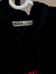 NEWear black unisex imported hoodie