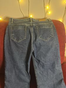 Navy Blue Straight-Fit Jeans | Size 30