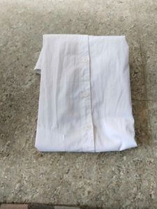 Crisp White Button-Down Shirt