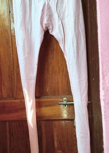 Pink Embroidered chudidar
