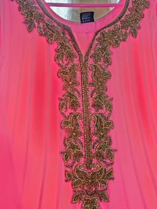 Pink Full Length Anarkali