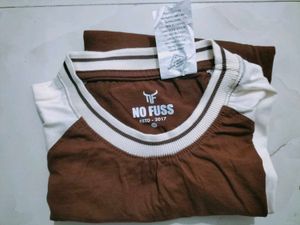 Brown & White T-Shirt