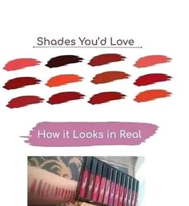 Huda beauty liquid lipstick 12 shades