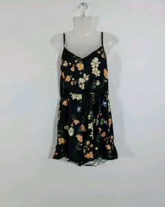 Black Printed Jumpsuit (Women)