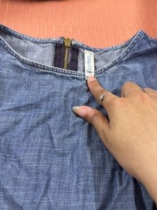 Denim Boxy Top