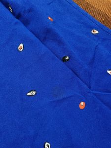 Bean Pole Men Blue Printed Slimfit Polo Tshirt