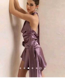 Elegant Lavender Mini Dress