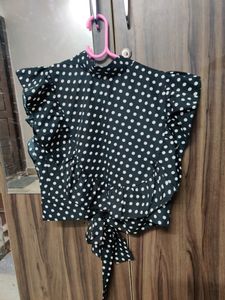 Polka Dot Crop Top