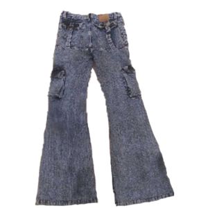Vintage Flare Leg Cargo Jeans